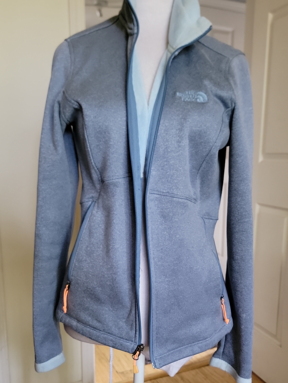The North Face Women's Grey Full-Zip Fleece Jacket